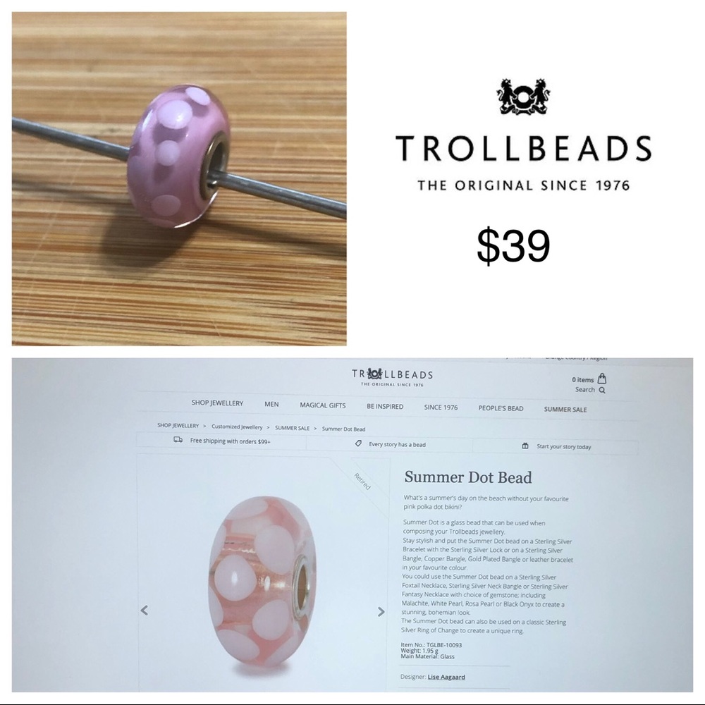 Trollbeads - Summer Dot Bead